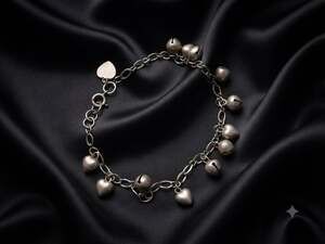 Sterling Silver Ladies Jingle Bell Ankle Bracelet